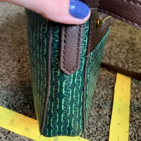Green and brown Fossil shoulder/cross body bag, brand new w/o tag - Picture 3 of 7